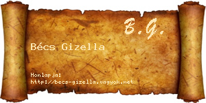 Bécs Gizella névjegykártya